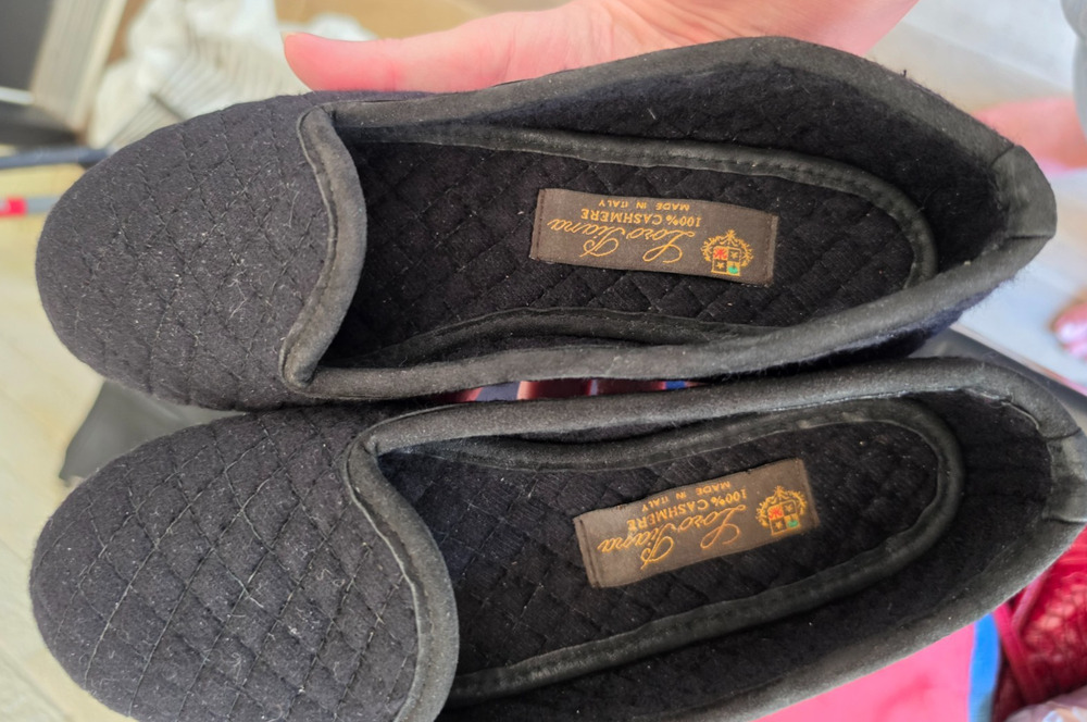 Loro Piana Classic Loafer Slippers 6.5 Cashmere